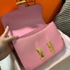 Best Replicas Bags - Replica Hermes Constance Handbag 24cm/19cm Black/White/Pink Shop For Best Louis Vuitton LV Replica Bags With Cheap Price