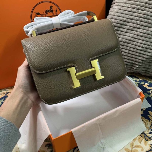 Replica Hermes Constance Handbag 24cm/19cm Black/White/Pink - Image 21