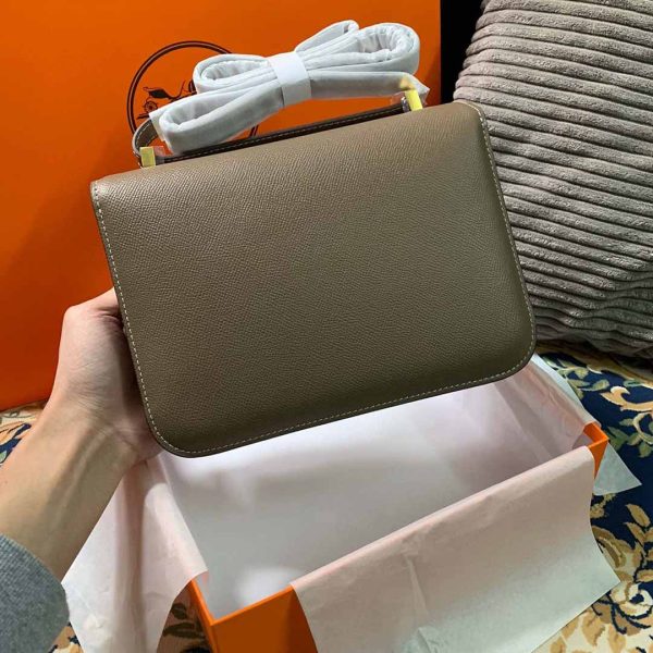 Replica Hermes Constance Handbag 24cm/19cm Black/White/Pink - Image 22