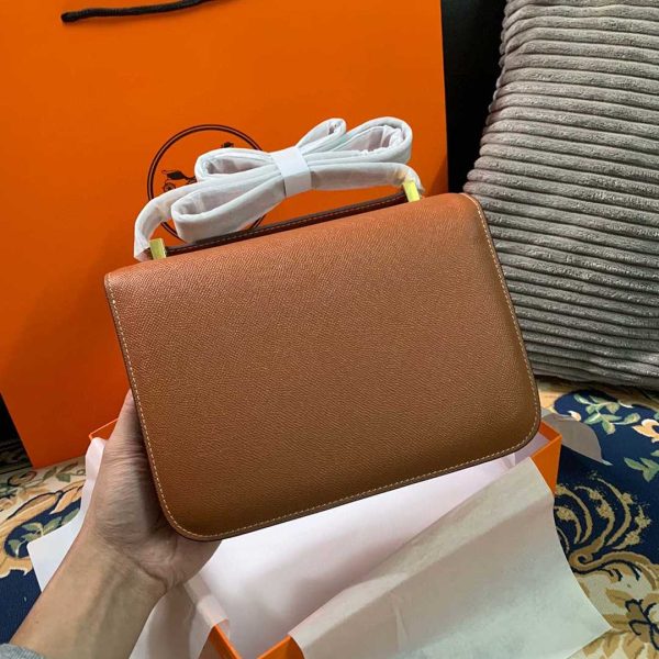 Replica Hermes Constance Handbag 24cm/19cm Black/White/Pink - Image 28