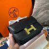 Best Replicas Bags - Replica Hermes Constance Handbag 24cm/19cm Black/White/Pink Shop For Best Louis Vuitton LV Replica Bags With Cheap Price