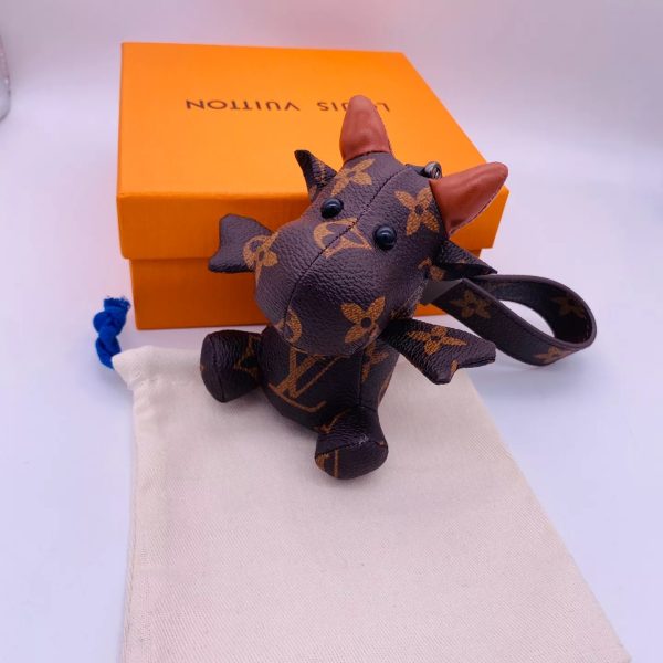 Replica Louis Vuitton Cow Key Holder & Bag Charm - Image 2