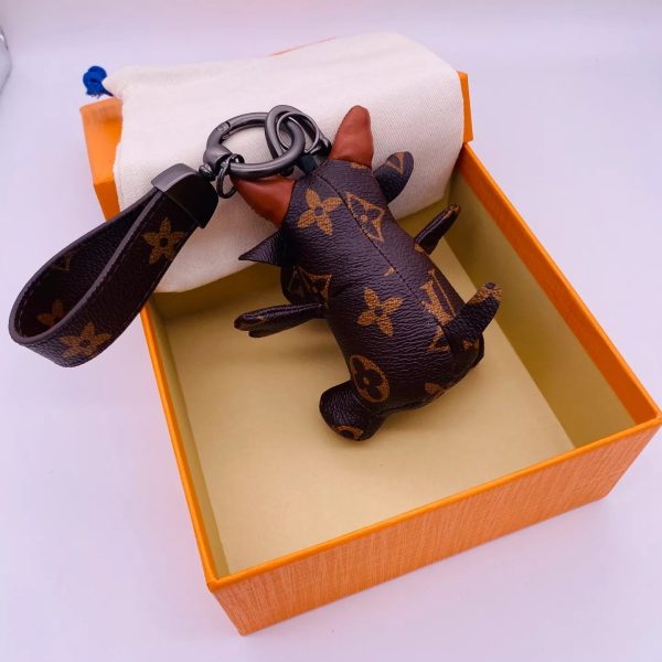 Replica Louis Vuitton Cow Key Holder & Bag Charm - Image 3