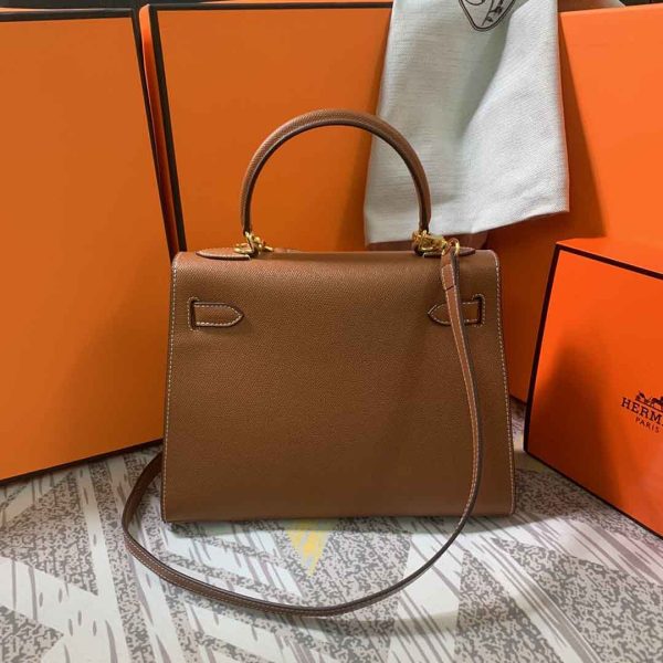 Replica Hermes Kelly 28cm with Gold Hardware | AAA Quality - Image 11