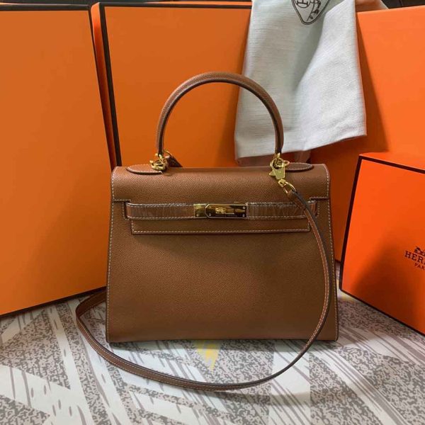 Replica Hermes Kelly 28cm with Gold Hardware | AAA Quality - Image 12