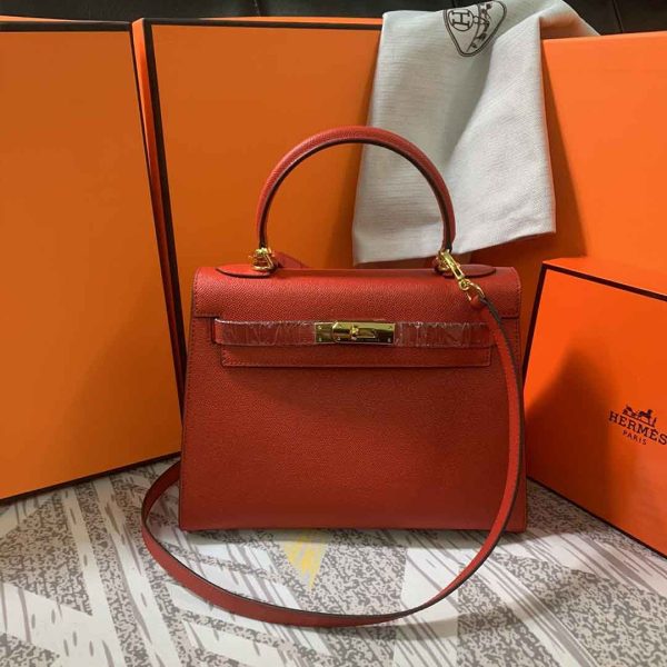 Replica Hermes Kelly 28cm with Gold Hardware | AAA Quality - Image 16