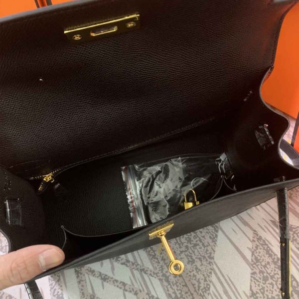 Replica Hermes Kelly 28cm with Gold Hardware | AAA Quality - Image 17