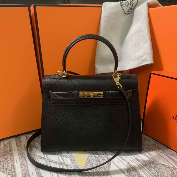 Replica Hermes Kelly 28cm with Gold Hardware | AAA Quality - Image 19