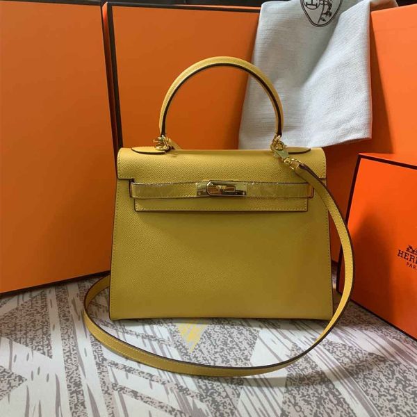 Replica Hermes Kelly 28cm with Gold Hardware | AAA Quality - Image 22