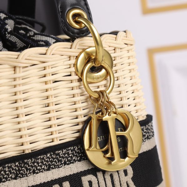 Black Replica Dior Lady D Bag – Elegant & Timeless Design - Image 8