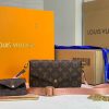 Best Replicas Bags - Louis Vuitton Felicie Strap & Go Replica Green/Pink M80091 Shop For Best Louis Vuitton LV Replica Bags With Cheap Price