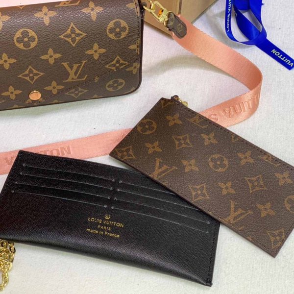 Louis Vuitton Felicie Strap & Go Replica Green/Pink M80091 - Image 13