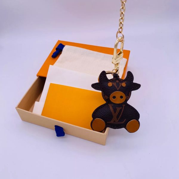 LV Replica Calf Bag Charm & Key Holder - Stylish & Functional - Image 4