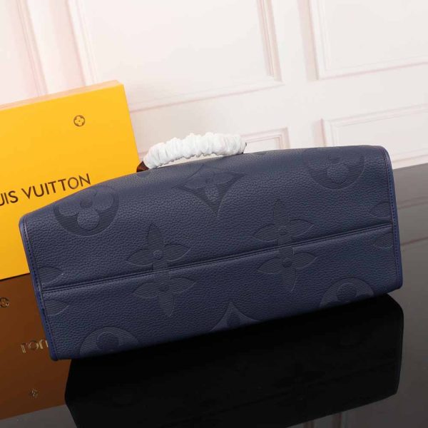 Louis Vuitton Onthego GM Replica in Black, Blue & Red - Image 21