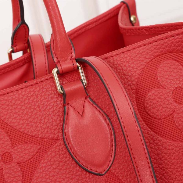 Louis Vuitton Onthego GM Replica in Black, Blue & Red - Image 29