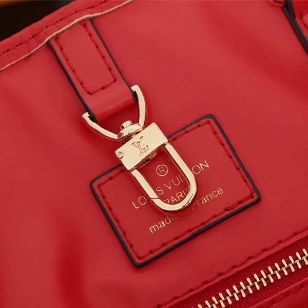 Louis Vuitton Onthego GM Replica in Black, Blue & Red - Image 32