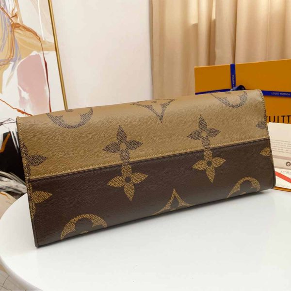 Louis Vuitton Onthego GM Replica in Black, Blue & Red - Image 4