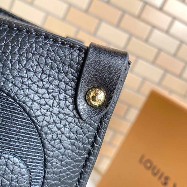 Louis Vuitton Onthego GM Replica in Black, Blue & Red - Image 15