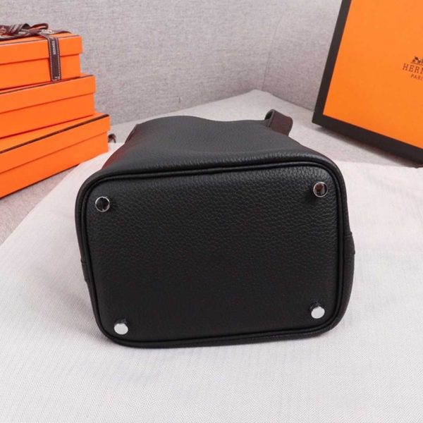 Replica Hermes Picotin Lock 22cm & 18cm Bag - Black/Green/Brown - Image 2