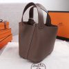 Best Replicas Bags - Replica Hermes Picotin Lock 22cm & 18cm Bag - Black/Green/Brown Shop For Best Louis Vuitton LV Replica Bags With Cheap Price