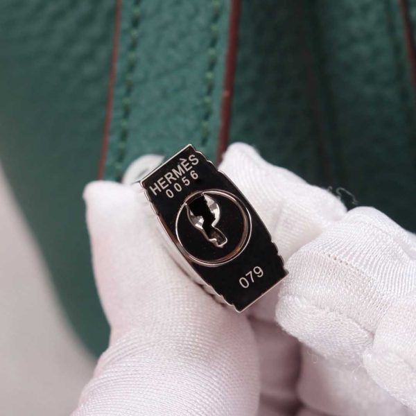 Replica Hermes Picotin Lock 22cm & 18cm Bag - Black/Green/Brown - Image 15