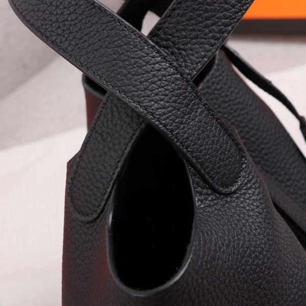 Replica Hermes Picotin Lock 22cm & 18cm Bag - Black/Green/Brown - Image 5