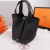 Best Replicas Bags - Replica Hermes Picotin Lock 22cm & 18cm Bag - Black/Green/Brown Shop For Best Louis Vuitton LV Replica Bags With Cheap Price
