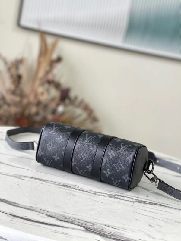 Replica LV Monogram Eclipse Keepall Xs M45947 Travel Bag - Image 4