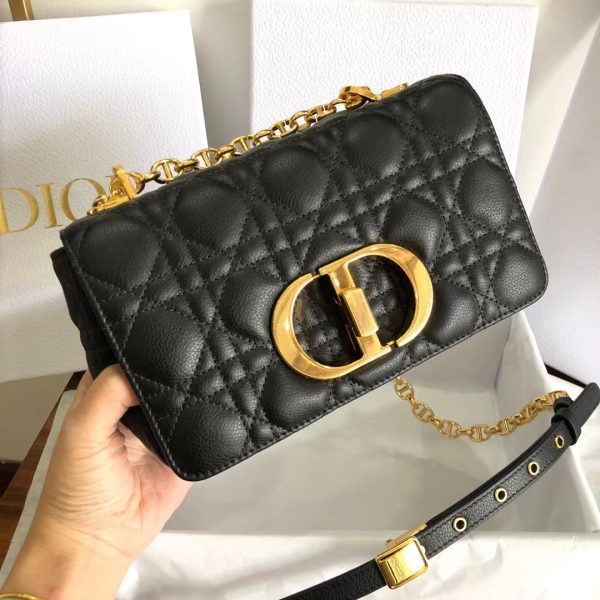 Replica Dior Caro Bag in Cannage Calfskin | M9243 | Large Size - Image 4