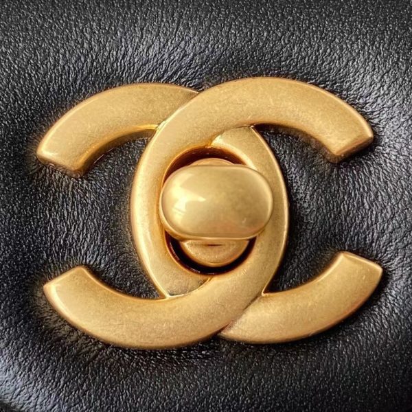 Replica Chanel Velvet Mini Flap Bag with Strass Charm Strap - Image 2