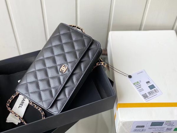 Chanel Caviar Quilted WOC Wallet Replica A33814 - Image 12