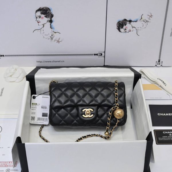 Replica Chanel Velvet Strass Charm Flap Bag As1787