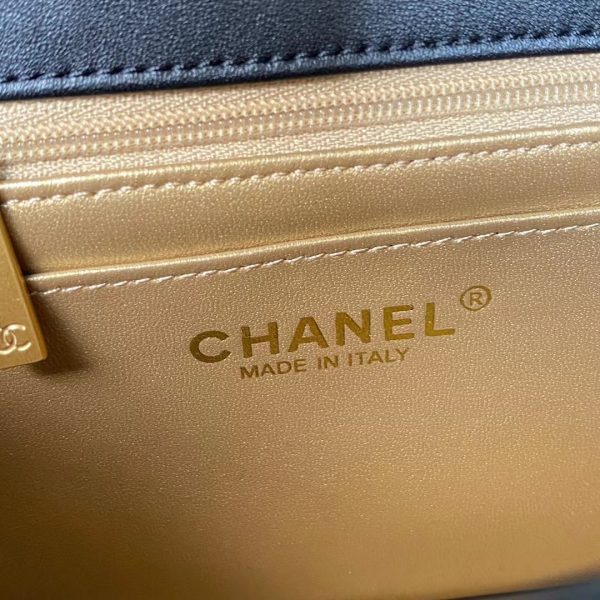 Replica Chanel Velvet Mini Flap Bag with Strass Charm Strap - Image 6