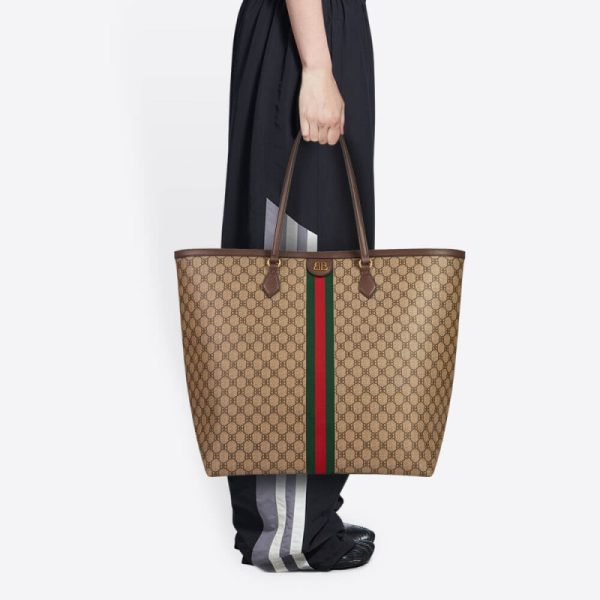Balenciaga x Gucci Hacker Large Beige Tote Bag Replica - Image 2