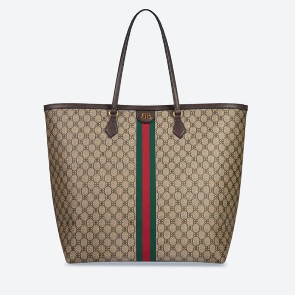 Balenciaga x Gucci Hacker Large Beige Tote Bag Replica