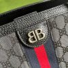 Best Replicas Bags - Replica Balenciaga x Gucci Hacker Large Black Tote Bag Shop For Best Louis Vuitton LV Replica Bags With Cheap Price