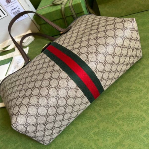 Balenciaga x Gucci Hacker Medium Beige Tote Bag Replica - Image 7