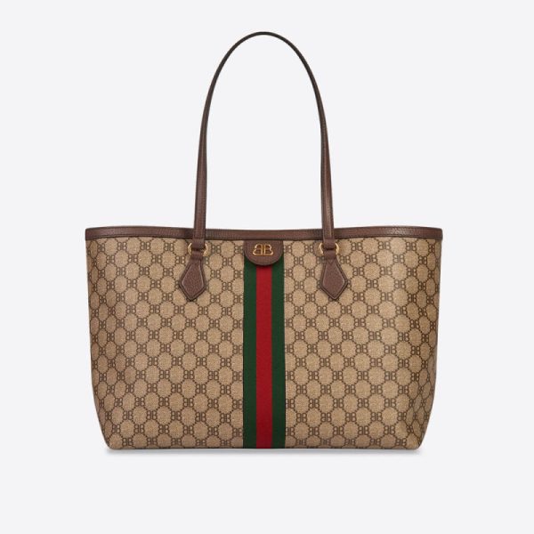 Balenciaga x Gucci Hacker Medium Beige Tote Bag Replica