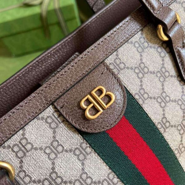 Balenciaga x Gucci Hacker Medium Beige Tote Bag Replica - Image 9
