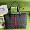 Best Replicas Bags - Replica Balenciaga x Gucci Hacker Medium Black Tote Bag Shop For Best Louis Vuitton LV Replica Bags With Cheap Price