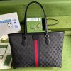 Best Replicas Bags - Replica Balenciaga x Gucci Hacker Medium Black Tote Bag Shop For Best Louis Vuitton LV Replica Bags With Cheap Price