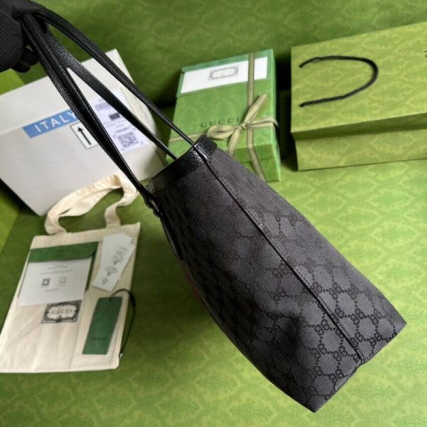 Replica Balenciaga x Gucci Hacker Medium Black Tote Bag - Image 6