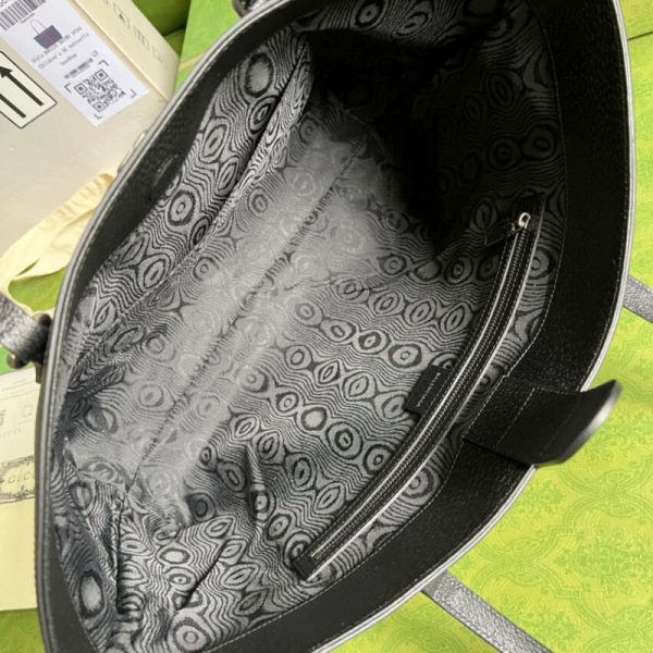 Replica Balenciaga x Gucci Hacker Medium Black Tote Bag - Image 9
