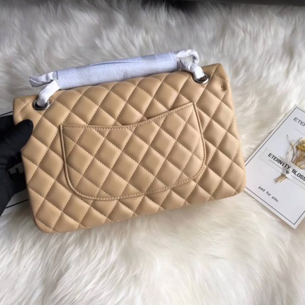 Chanel 1112 Apricot Lambskin Medium 2.55 Replica Flap Bag - Image 6
