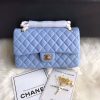 Best Replicas Bags - Chanel 2.55 Lambskin Flap Bag, Blue, Medium, Replica Shop For Best Louis Vuitton LV Replica Bags With Cheap Price