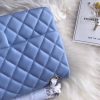 Best Replicas Bags - Chanel 2.55 Lambskin Flap Bag, Blue, Medium, Replica Shop For Best Louis Vuitton LV Replica Bags With Cheap Price
