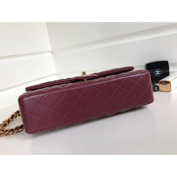 Chanel 1112 Burgundy Lambskin Medium 2.55 Flap Bag Replica - Image 2