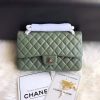 Best Replicas Bags - Chanel 1112 Replica Green Lambskin Medium Flap Bag Shop For Best Louis Vuitton LV Replica Bags With Cheap Price