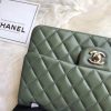 Best Replicas Bags - Chanel 1112 Replica Green Lambskin Medium Flap Bag Shop For Best Louis Vuitton LV Replica Bags With Cheap Price