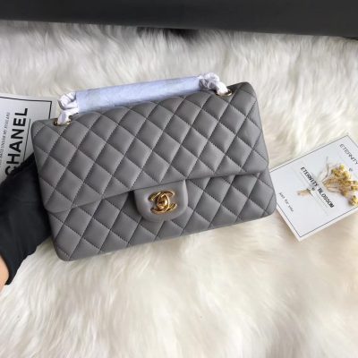 Replica Chanel Grey 2.55 Lambskin Medium Flap Bag